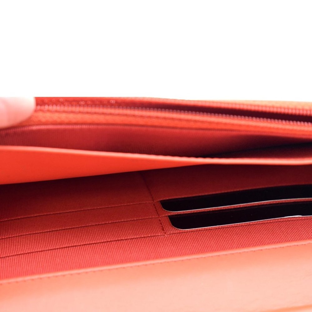CHANEL CC WOC Leather Wallet On Chain Crossbody Bag Red - Picture 12 of 13